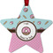 Donuts Metal Star Ornament - Front