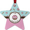 Donuts Metal Star Ornament - Double Sided w/ Name or Text