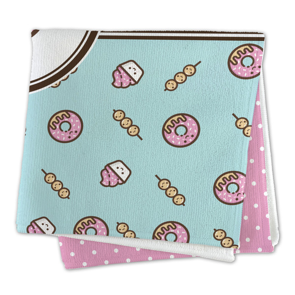 Donuts Microfiber Dish Rag - FOLDED (square)