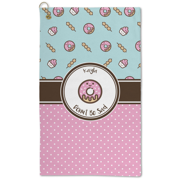 Custom Donuts Microfiber Golf Towel - Large (Personalized)