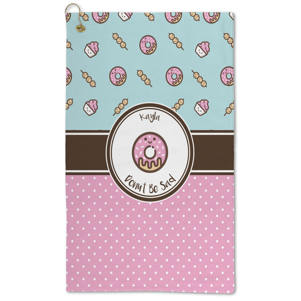 Custom Donuts Microfiber Golf Towel (Personalized)