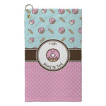Donuts Microfiber Golf Towel - Small (Personalized)