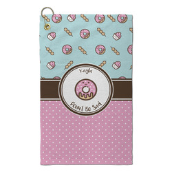 Donuts Microfiber Golf Towel - Small (Personalized)