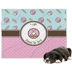 Donuts Dog Blanket - Large (Personalized)