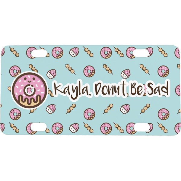 Custom Donuts Mini/Bicycle License Plate (Personalized)