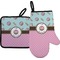 Donuts Right Oven Mitt & Pot Holder Set w/ Name or Text
