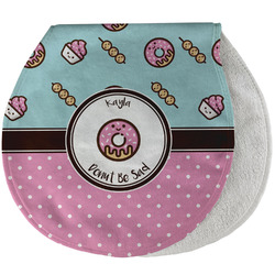 Donuts Burp Pad - Velour w/ Name or Text