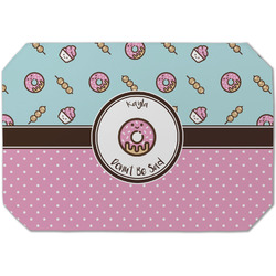 Donuts Dining Table Mat - Octagon (Single-Sided) w/ Name or Text