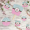 Donuts Party Supplies Combination Image - All items - Plates, Coasters, Fans