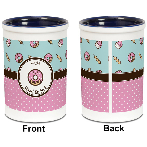 Donuts Pencil Holder - Blue - approval