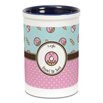 Donuts Ceramic Pencil Holders - Blue