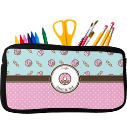 Donuts Neoprene Pencil Case - Small w/ Name or Text