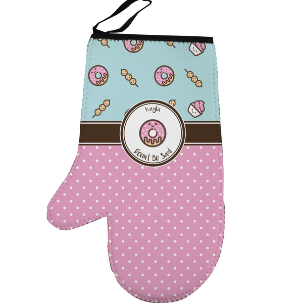 Custom Donuts Left Oven Mitt (Personalized)
