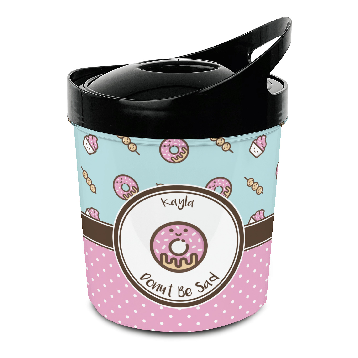 Donuts Plastic Ice Bucket (Personalized) YouCustomizeIt