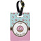 Donuts Plastic Luggage Tag - Rectangular w/ Name or Text