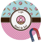 Donuts Round Fridge Magnet (Personalized)