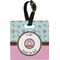 Donuts Plastic Luggage Tag - Square w/ Name or Text