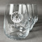 Donuts Stemless Wine Glasses (Set of 4) (Personalized)