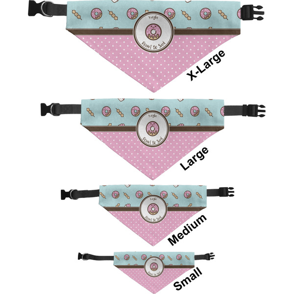 Donuts Pet Bandana Sizes