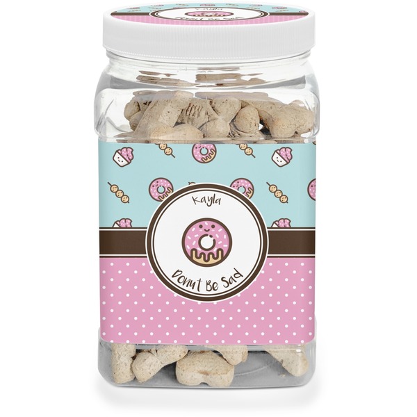 Custom Donuts Dog Treat Jar (Personalized)