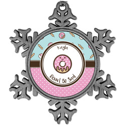 Donuts Vintage Snowflake Ornament (Personalized)