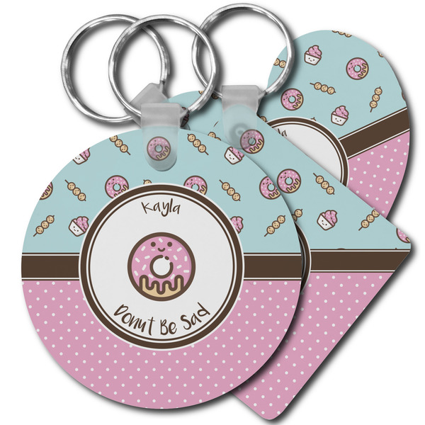 Custom Donuts Plastic Keychain (Personalized)