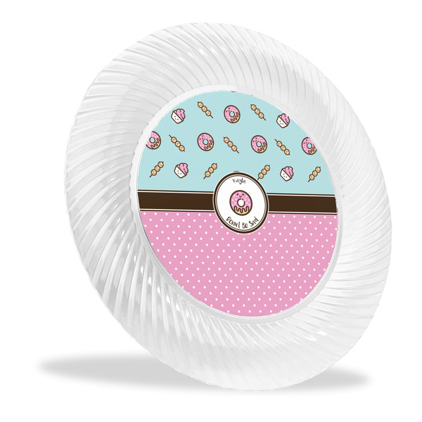 Custom Donuts Plastic Party Dinner Plates - 10" (Personalized)