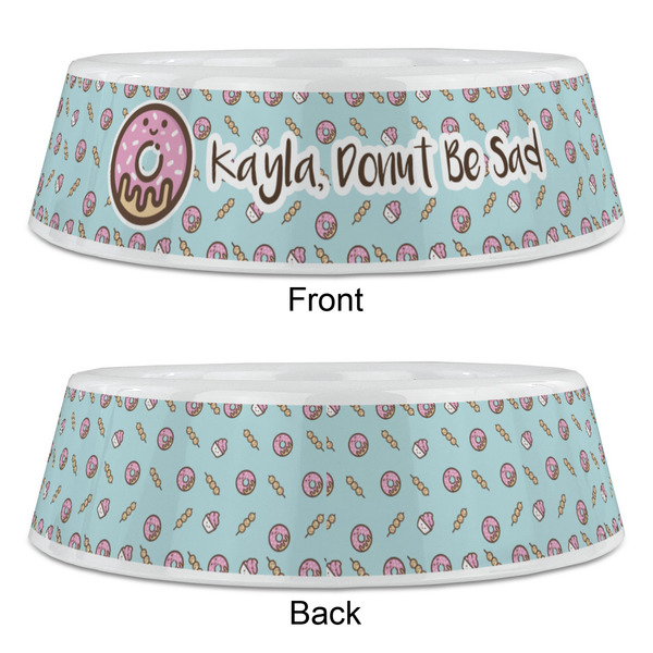 Donuts Plastic Pet Bowls - Large - APPROVAL
