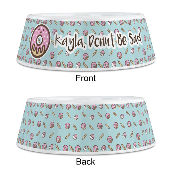 Donuts Plastic Pet Bowls - Medium - APPROVAL