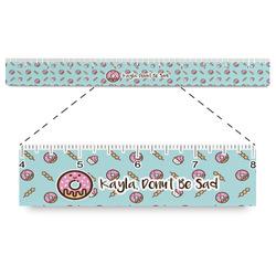 Donuts Plastic Ruler - 12" (Personalized)
