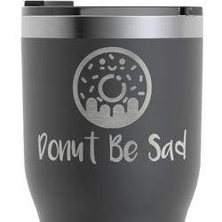 Donuts RTIC Tumbler - Black - Engraved Front (Personalized)