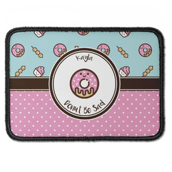Donuts Iron On Rectangle Patch w/ Name or Text