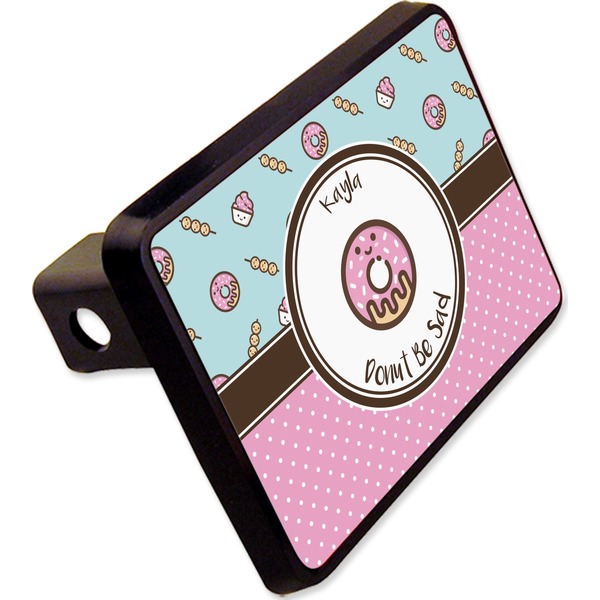 Custom Donuts Rectangular Trailer Hitch Cover - 2" (Personalized)