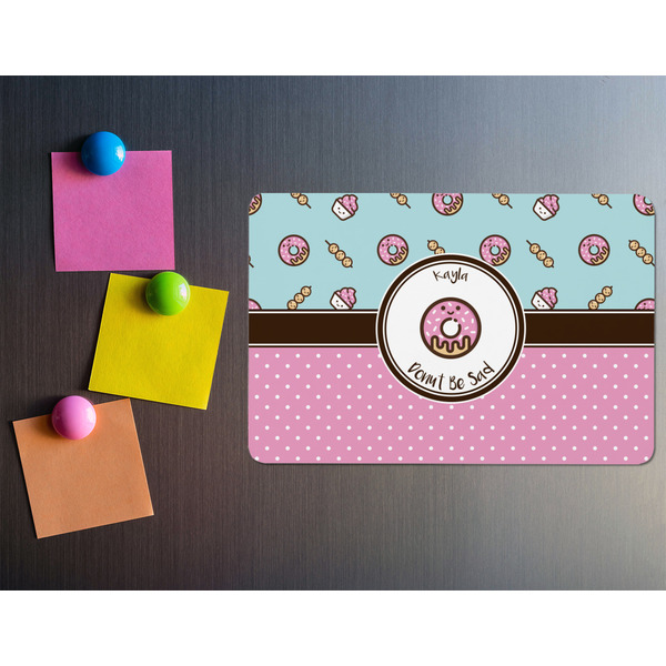 Donuts Rectangular Fridge Magnet - LIFESTYLE