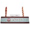 Donuts Red Mahogany Nameplates with Business Card Holder - Straight