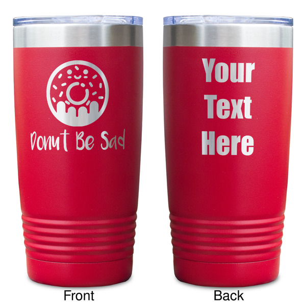 Donuts Red Polar Camel Tumbler - 20oz - Double Sided - Approval