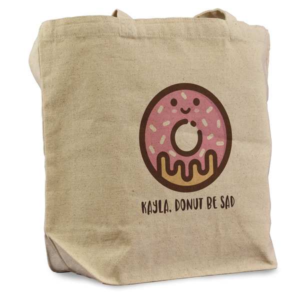 Custom Donuts Reusable Cotton Grocery Bag (Personalized)