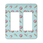 Donuts Rocker Style Light Switch Cover - Two Switch