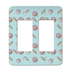 Donuts Rocker Style Light Switch Cover - Two Switch