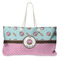 Donuts Large Rope Tote Bag - Front View