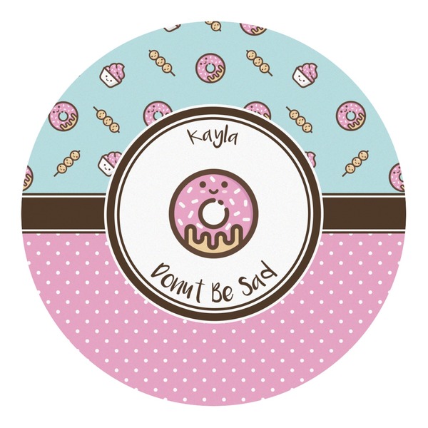 Custom Donuts Round Decal - Medium (Personalized)