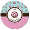 Donuts Round Fridge Magnet - FRONT