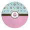 Donuts 5' Round Indoor Area Rug (Personalized)