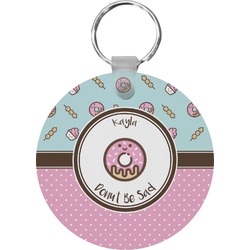 Donuts Round Plastic Keychain (Personalized)