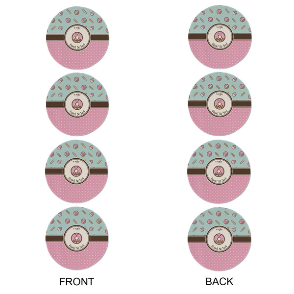 Donuts Round Linen Placemats - APPROVAL Set of 4 (double sided)