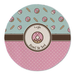 Donuts Round Linen Placemat - Single Sided (Personalized)