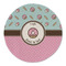 Donuts Round Linen Placemat (Personalized)