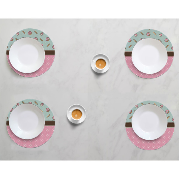 Donuts Round Linen Placemats - LIFESTYLE (set of 4)