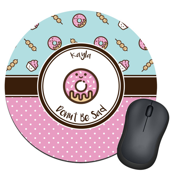 Custom Donuts Round Mouse Pad (Personalized)