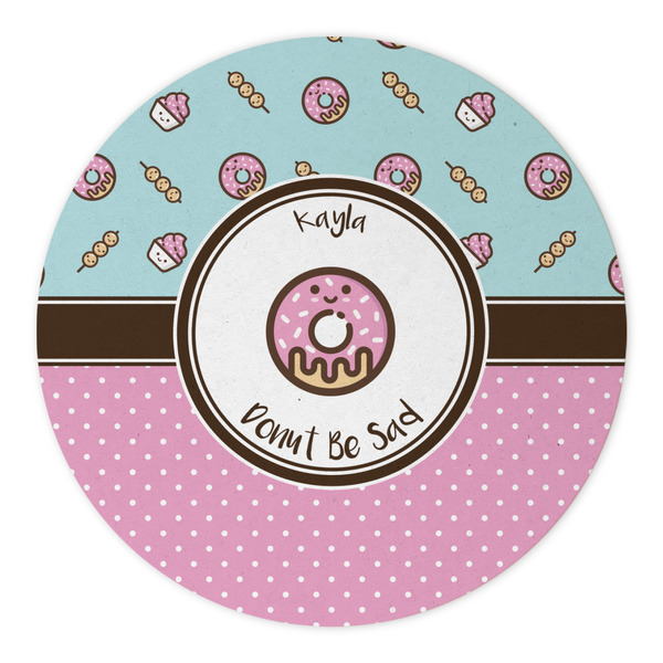 Donuts Round Paper Coaster - Approval